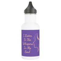 Custom Inspirational Purple Water Bottle