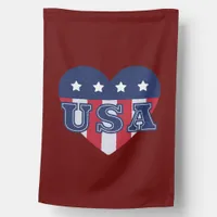 USA Heart House Flag