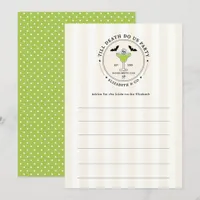 Preppy Till Death Do Us Party Gothic Bachelorette Advice Card