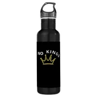 No Kings Classic Retro Cool Stainless Steel Water Bottle