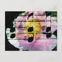 Poppy Music Postcard