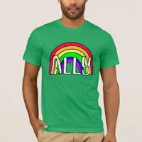 Rainbow LGBTQIA+ Ally | Pride Flag T-Shirt