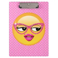 Emoji Flirty Girl ID227 Clipboard