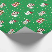 Kittens, Llamas and Mice Cute Christmas Holiday Wrapping Paper