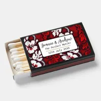 Hawaii Beach Wedding Favor Hibiscus Matchboxes