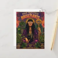 high priestess of houseplants postcard