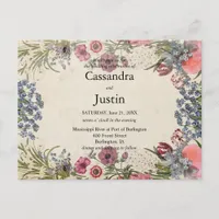 Spring Floral Wedding Invite