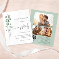 Budget Eucalyptus 3 Photo QR Wedding Evening Party
