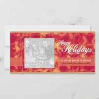 Abstract Holidays Photo Card