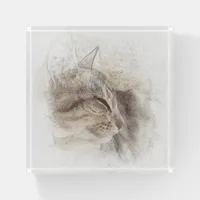 Cute Cat Pencil Digital illustration Paperweight