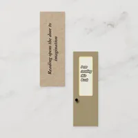 Book Mark card - I am reading this book