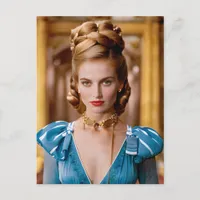 Vintage Formal Blonde Woman Postcard