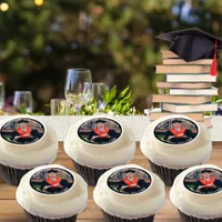 Graduation Photo Congratulations Modern Graduate  Edible Frosting Rounds