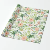 Spring Floral Pattern Wrapping Paper