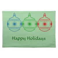 Placemat - Christmas Ornaments