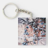 Winter Brick and Vine Keychain