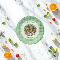 Locally Grown - Gingham Market Harvest Birthday Paper Plates