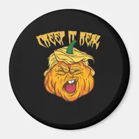 Crazy Halloween Pumpkin Trumpkin Costume Magnet