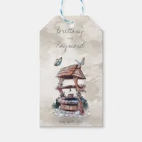 BUTTERFLY WISHING WELL FAVOR TAGS