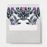 Floral Greenery Return Address Wedding Envelope