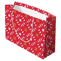 Christmas Holiday Charm Pattern 04 -  Large Gift Bag