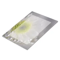 White Daisy and Pearls Wedding Notepad