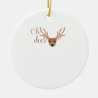 Oh Deer Artistic Style Ornament