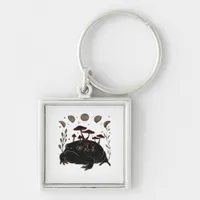 Academia Moon Witchy Goblincore Aesthetic Frog Cla Keychain