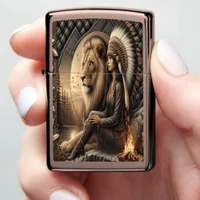 Native Indian Warrior’s Spirit and Majesty Zippo Lighter