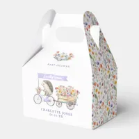Locally Grown Cute Hedgehog Spring Baby Shower Favor Boxes