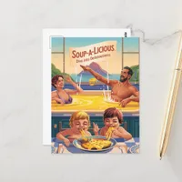 Surreal Cheesy Pool Postcard