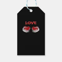 Skeleton Hands Heart Funny Design Gift Tags