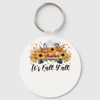 It’s Fall Y’all Pumpkin Autumn Tree Hello Fall Wom Keychain