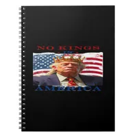 No Kings In America Anti-Trump Creative Design Notebook