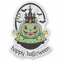 Haunted Mansion and Jack-o-Lantern Sticker