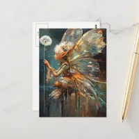 Dandelion Fairy Postcard