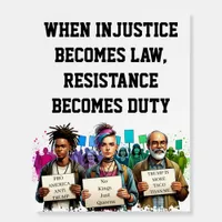 Resistance Anti-Trump Protest Sign 