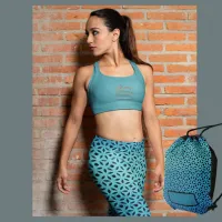 Blue to turquoise gradient  leggings