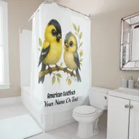 Brilliant American Goldfinch Shower Curtain