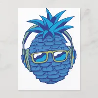Cool Blue Pineapple Postcard