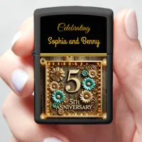 Memorable 5th Anniversary Celebration Zippo Lighter