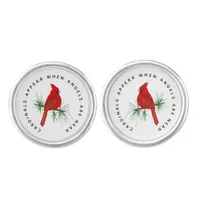 Cardinals Appear When Angels Are Near Cufflinks