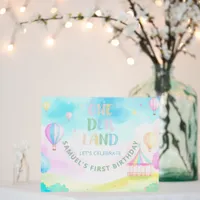 Sweet pastel onederland watercolor 1st Birthday Foam Board