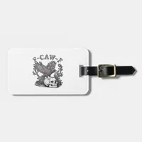 Gothic Funny F-Caw-F Humor Crow Essential Retro St Luggage Tag