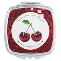 Cherry Valentine's Day Compact Mirror