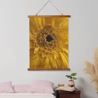 Orange Yellow Gerbera Flower Closeup Photography Hanging Tapestry