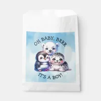 It's a Boy | Polar Arctic Winter Baby Shower Favor Bag