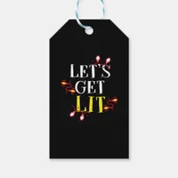 Let's Get Lit Holiday Christmas Classic Gift Tags