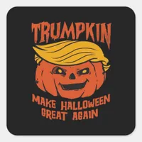 Trumpkin Halloween - Make Halloween Great Again Cl Square Sticker