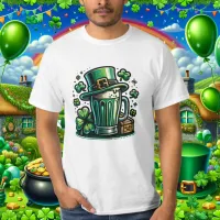 Green Beer and Leprechaun Hat T-Shirt